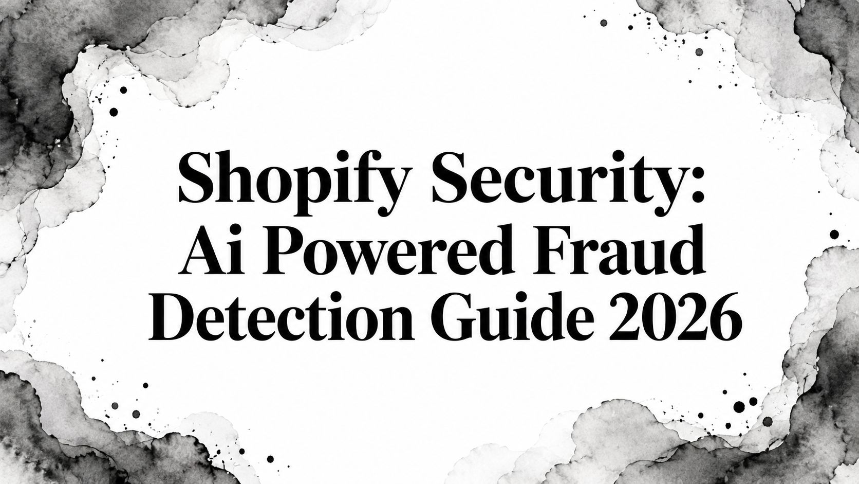 Shopify Security: Ai Powered Fraud Detection Guide 2026