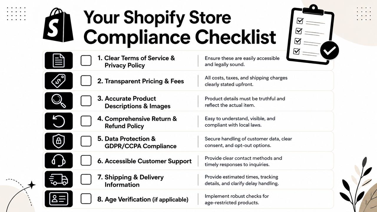 Your Shopify Store Compliance Checklist