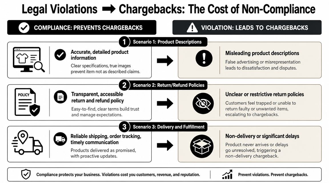 How Legal Violations Turn into Chargebacks