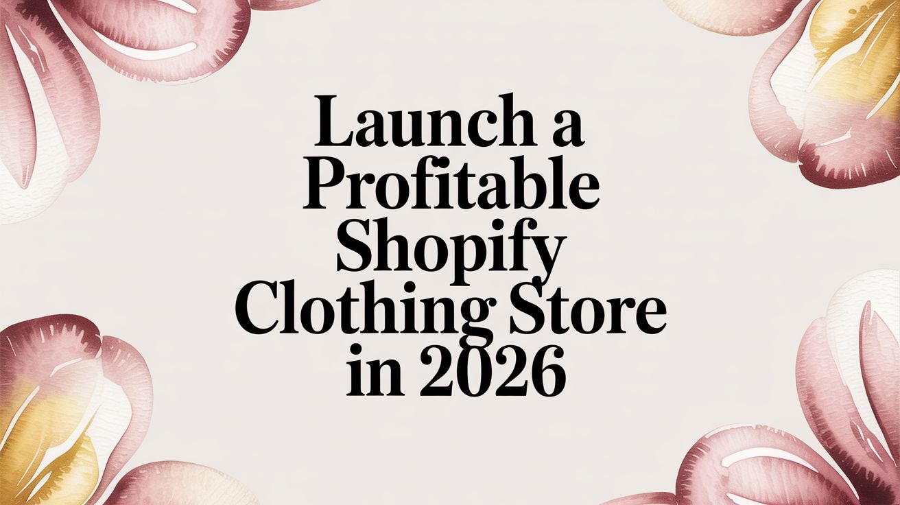 Launch a Profitable Shopify Clothing Store in 2026