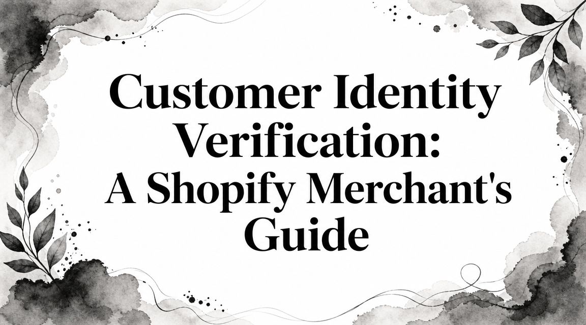Customer Identity Verification: A Shopify Merchant's Guide