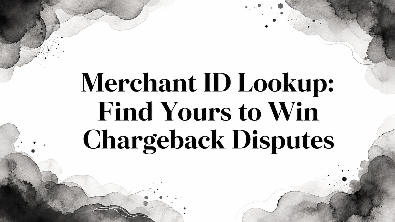 Merchant ID Lookup: Find Yours to Win Chargeback Disputes