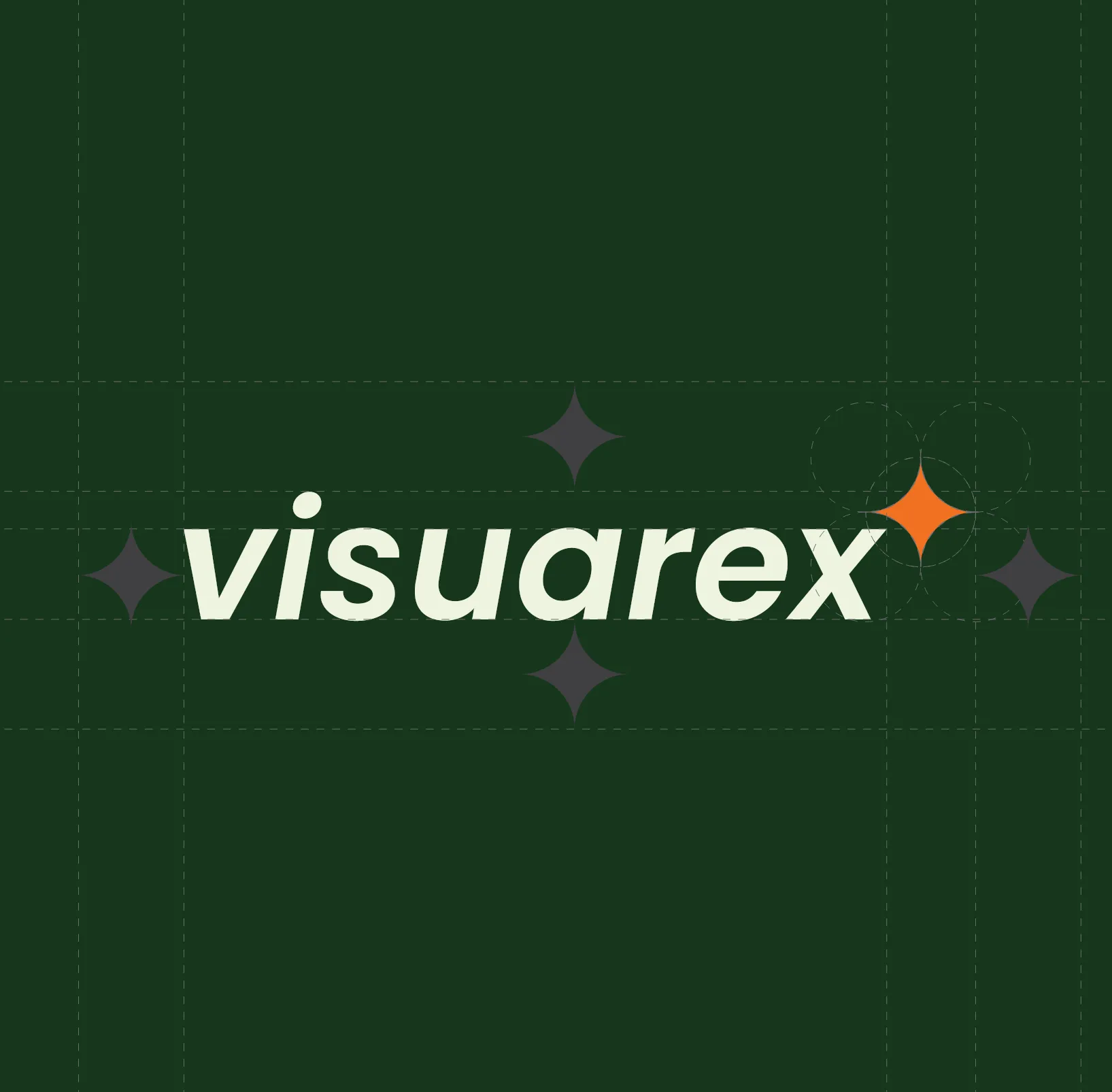 Visuarex Logo with Grid