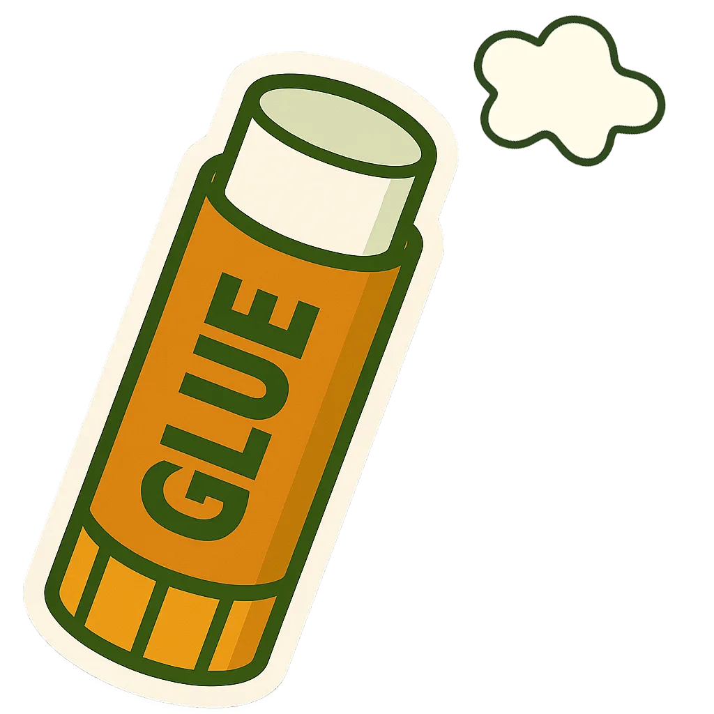 visuarex design studio glue sticker