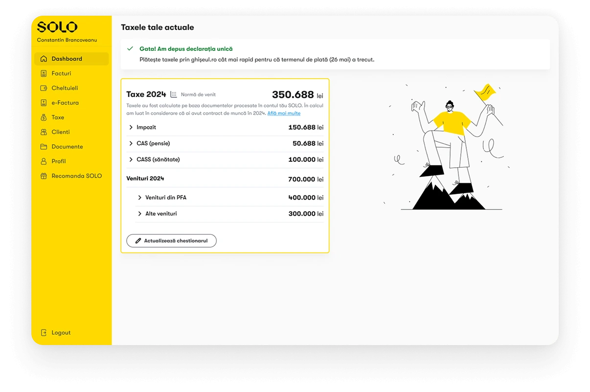 Îți ținem registrele contabile la zi și depunem declarații fără erori
