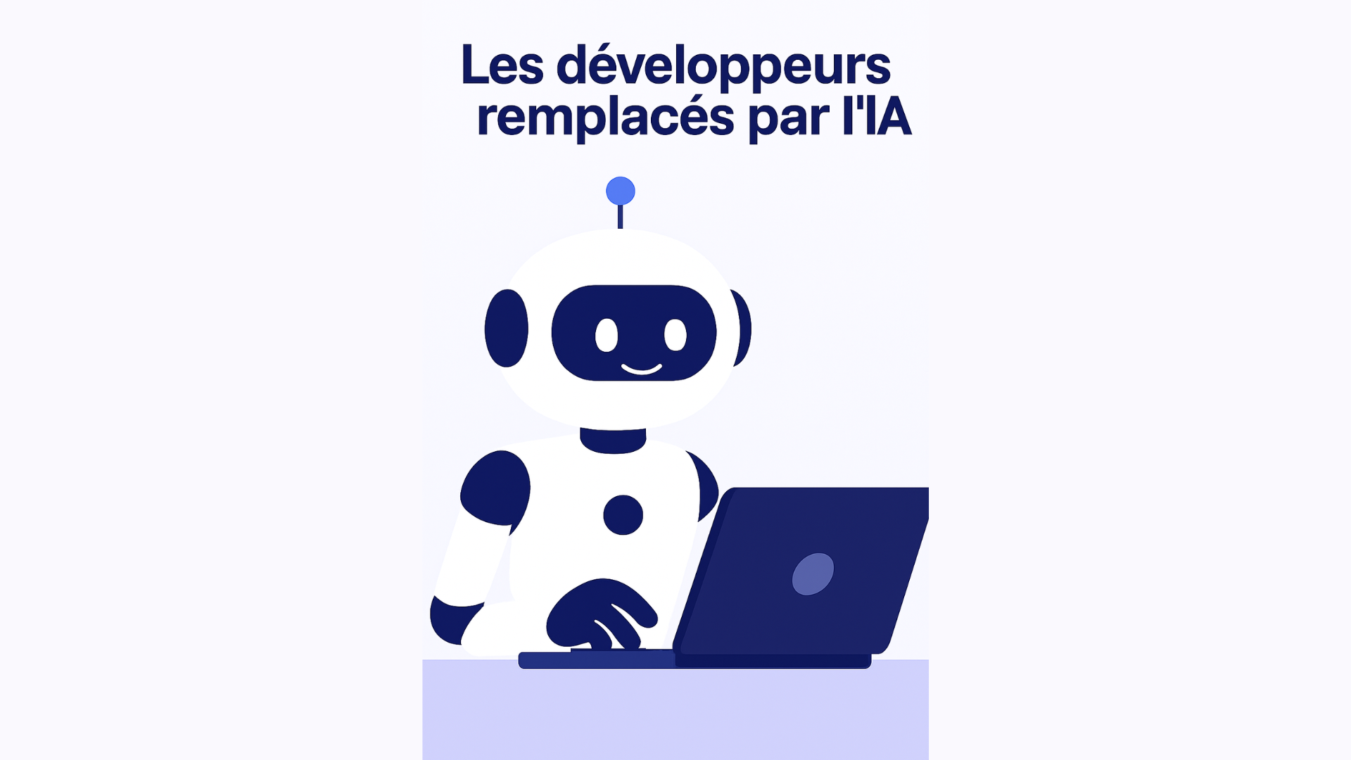 Image d'un developpeur robot en train.de coder