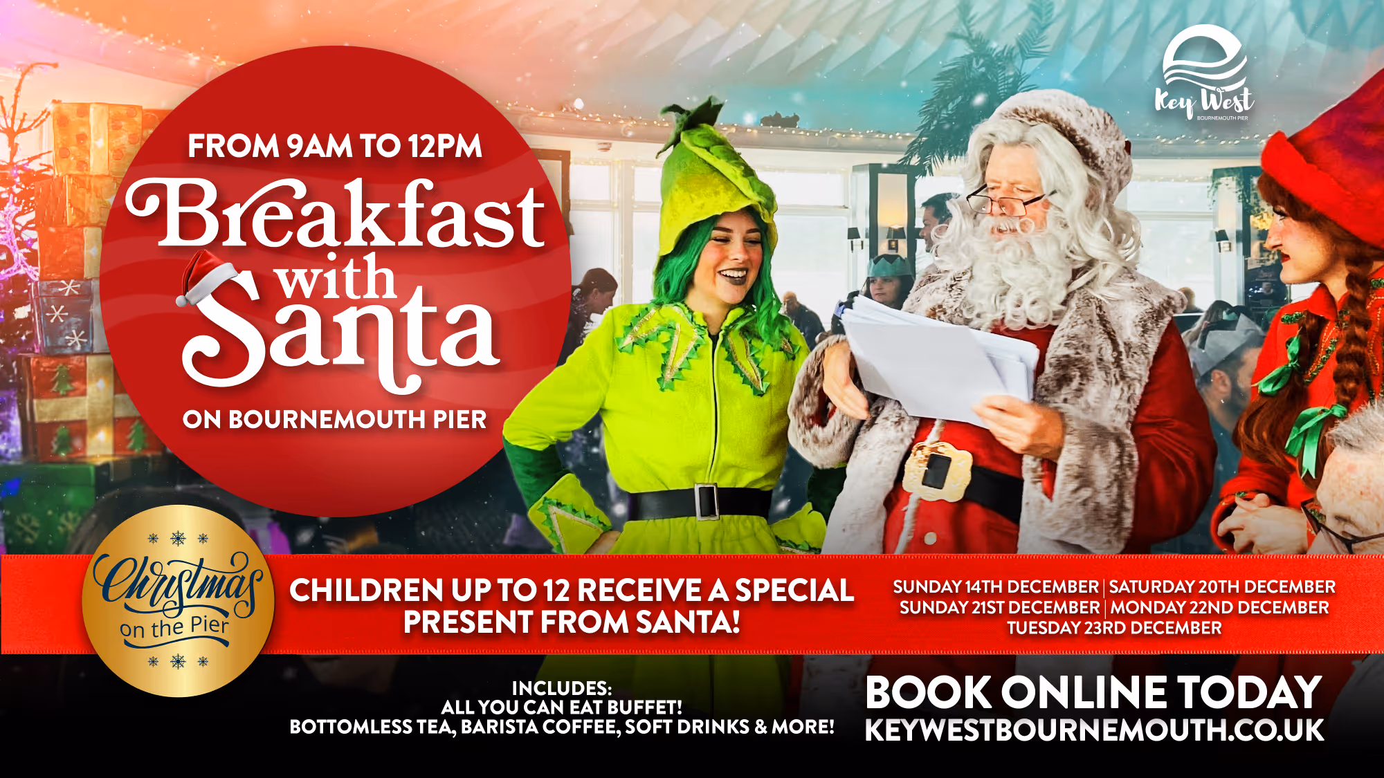 Breakfast With Santa on Bournemouth Pier