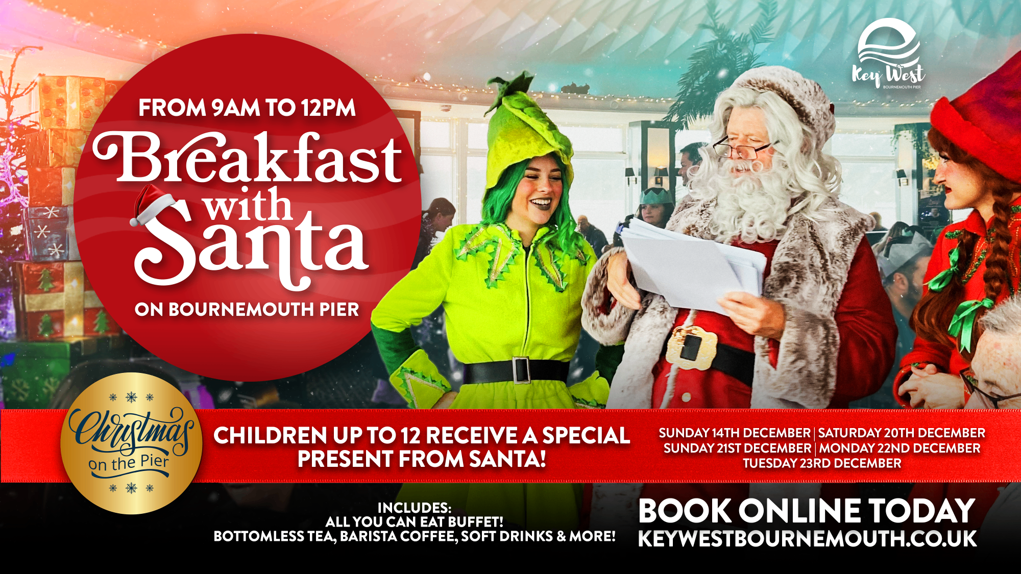 Breakfast With Santa on Bournemouth Pier