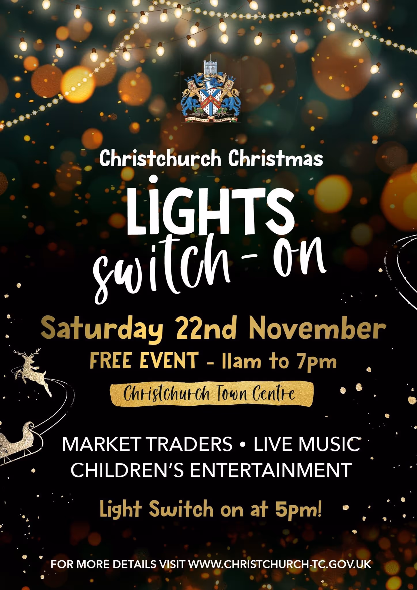 Christchurch Christmas Lights Switch On
