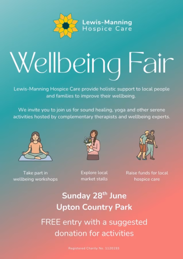 Wellbeing Fair by Lewis-Manning Hospice Care