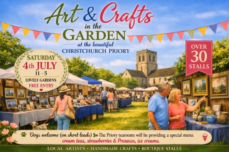 Art & Crafts in the Garden at Christchurch Priory