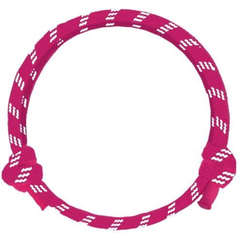 Bracelet « Pink Ribbon 2026 ». Rose avec des petits cubes blancs. 