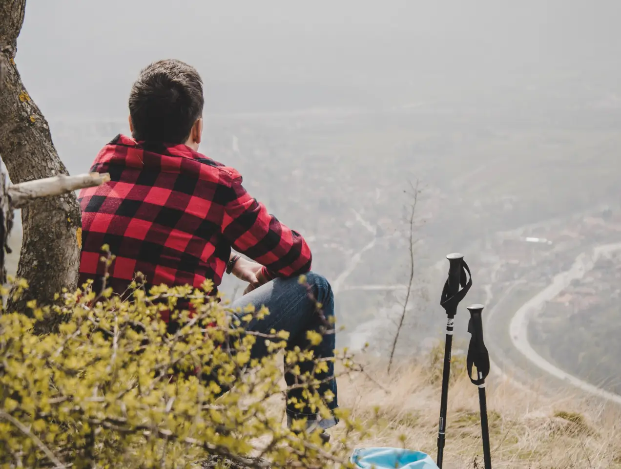 Savoring stunning views from a perfect getaway spot.