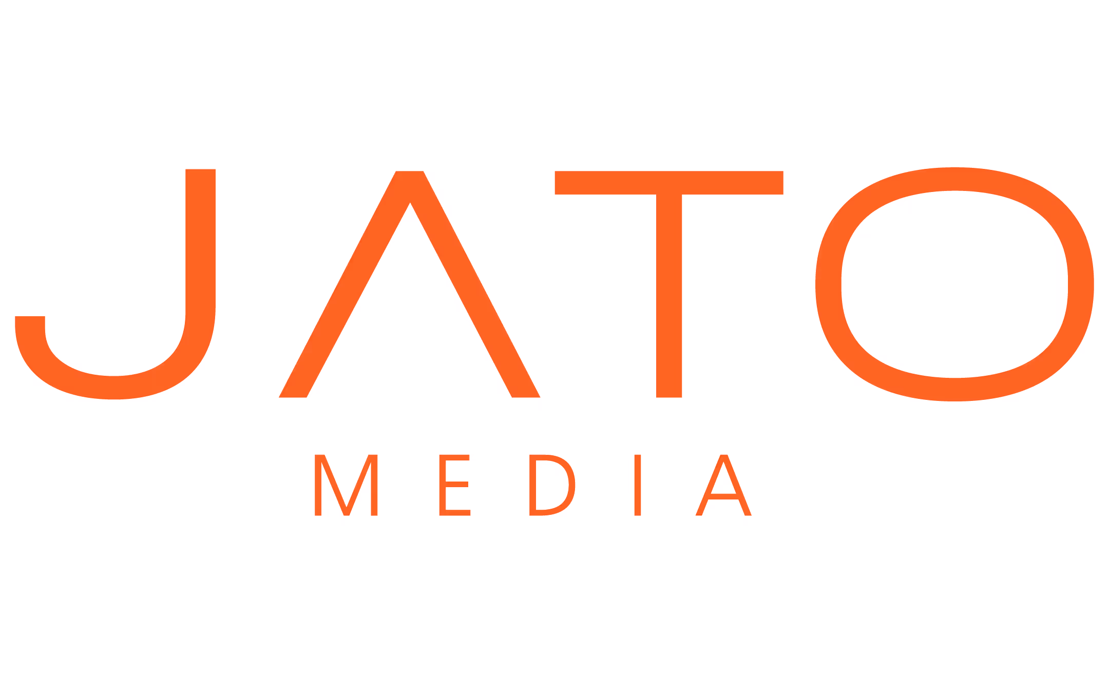 JATO MEDIA logo in bold orange text on black background.