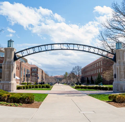 View of Purdue University campus in Indiana, home to Emergent Solar’s office at the Research Park