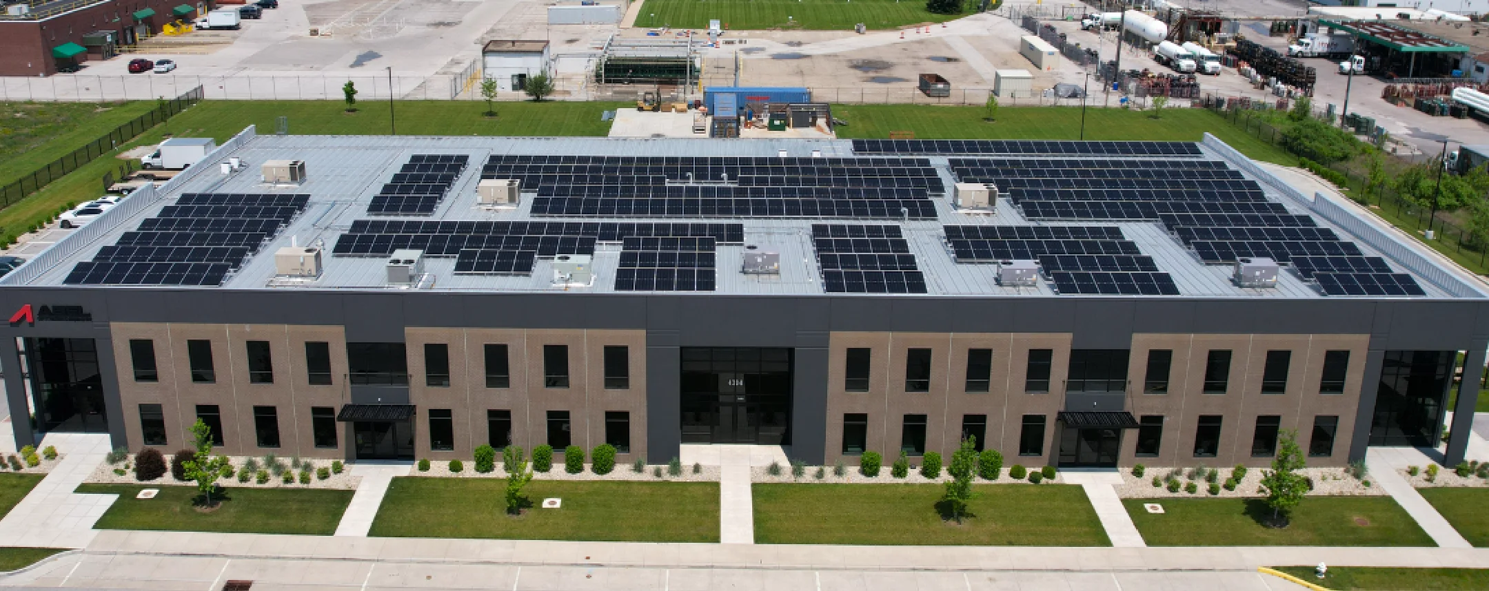 Solar energy system installed at Abel Motorsports facility in Indiana to support sustainable racing operations