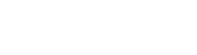 Logo de Nessus Professional en blanco y negro