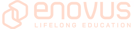 Logo de Enovus en naranjo claro