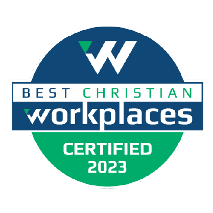 best christian workplace 2023 badge