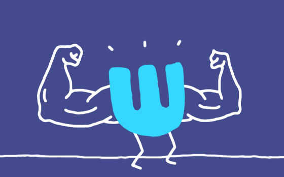 nimated strongman holding the Sumday logo to illustrate plant-based protein benefits.