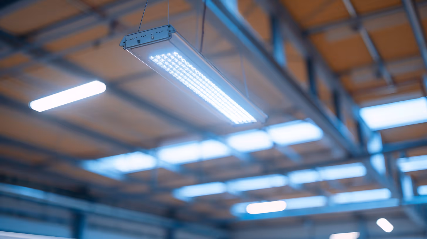 Hängendes LED-Licht in einem modernen Raum