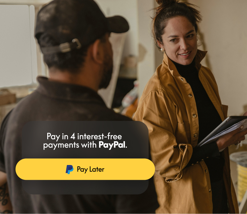 Pay in 4 interest-free payments with Paypal
