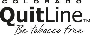 Colorado QuitLine logo encouraging people to stop using tobacco