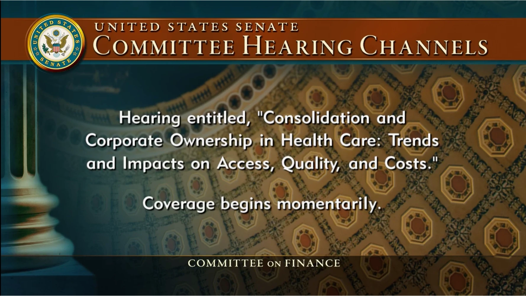 united states senate committee hearing channels