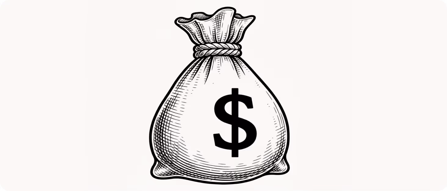 Money bag with dollar sign illustration