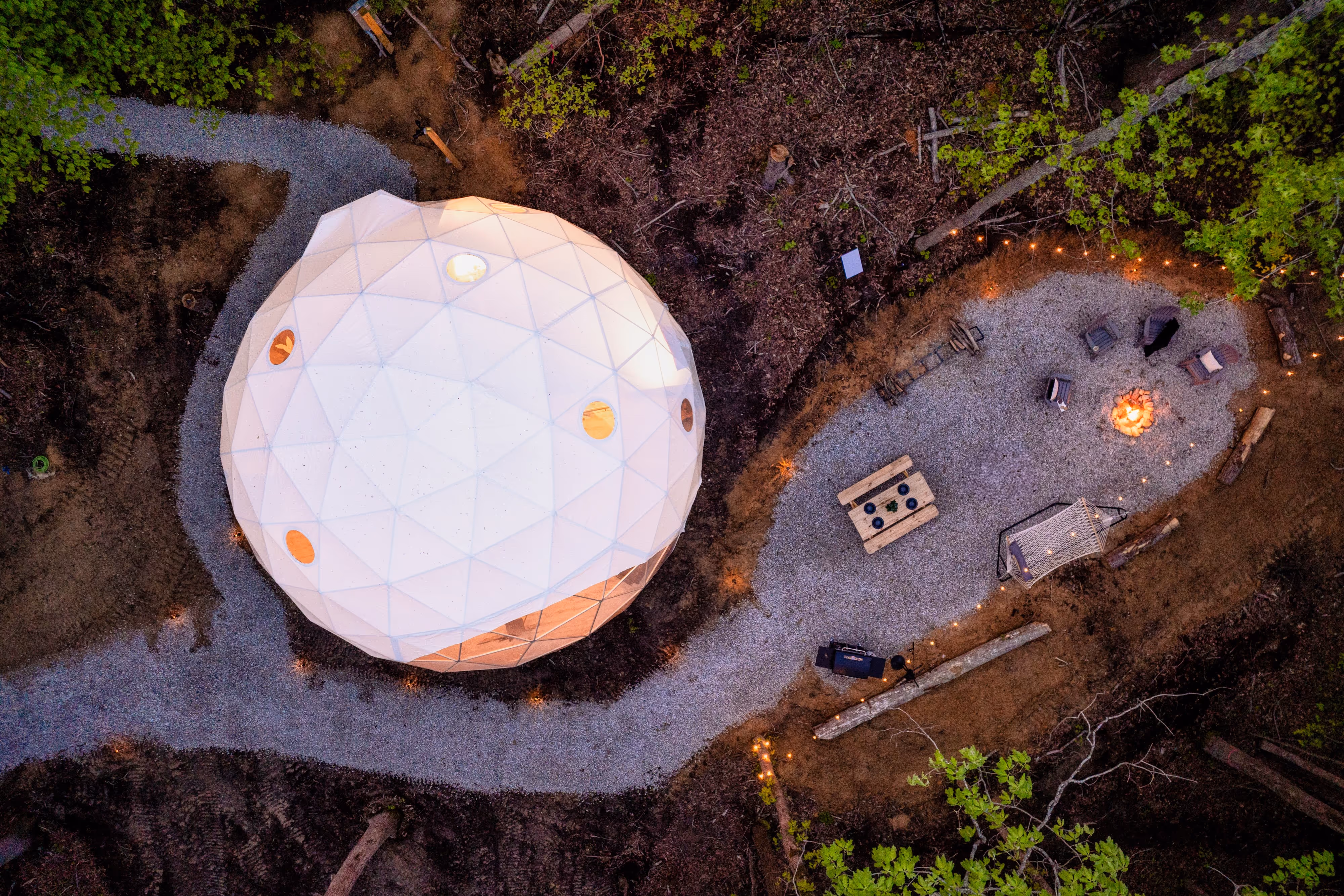 Big Dome property from bird's eye view