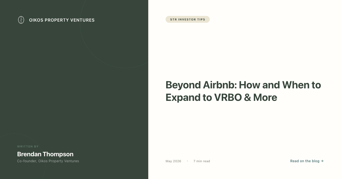 Beyond Airbnb: How and When to Expand to VRBO & More