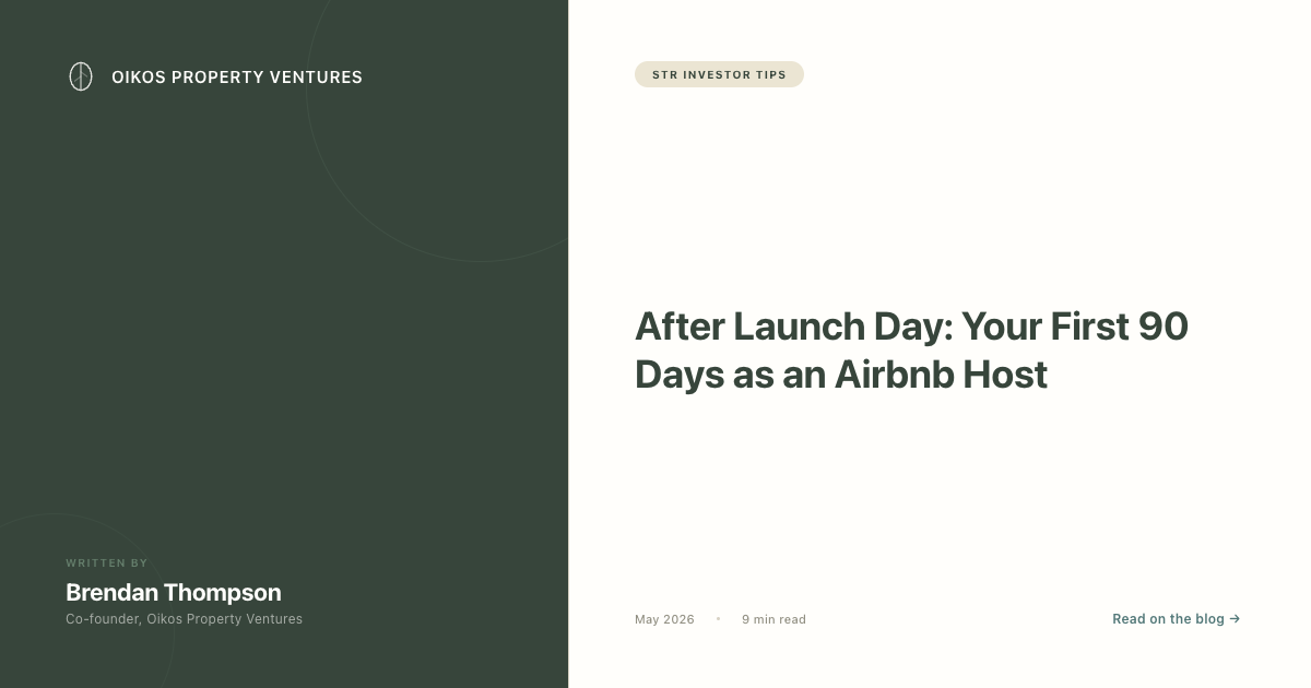 After Launch Day: Your First 90 Days as an Airbnb Host