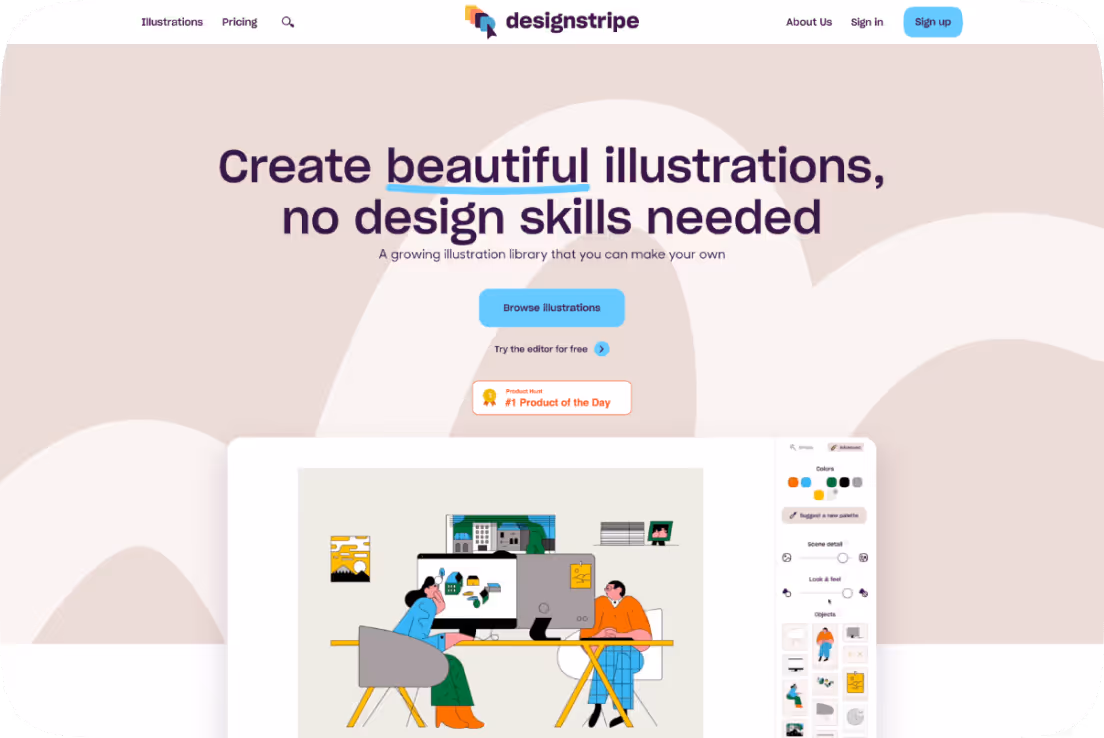 Customise illustration image