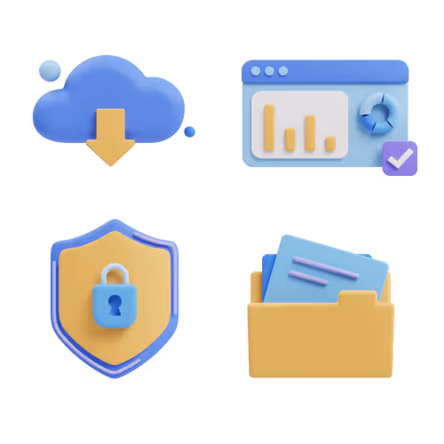 3D Bubbly Tech & UI Illustrations