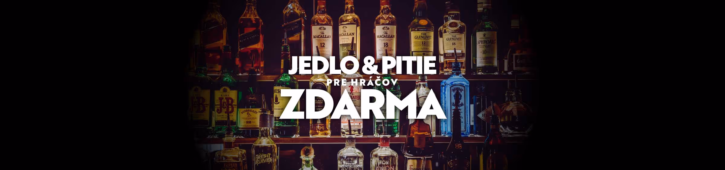 Jedlo a pitie pre hráčov zdarma