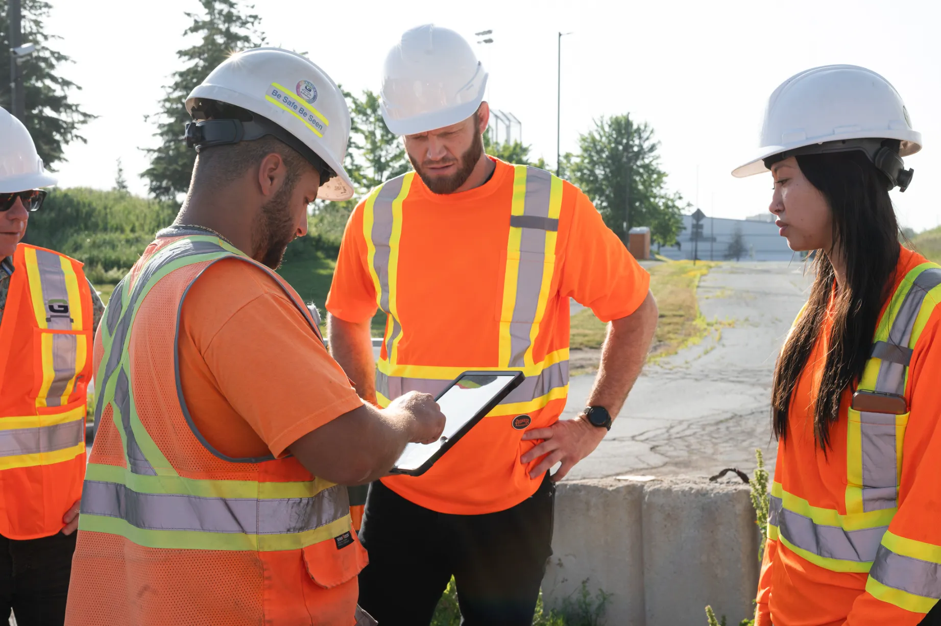Safety job site managers using Site App Pro