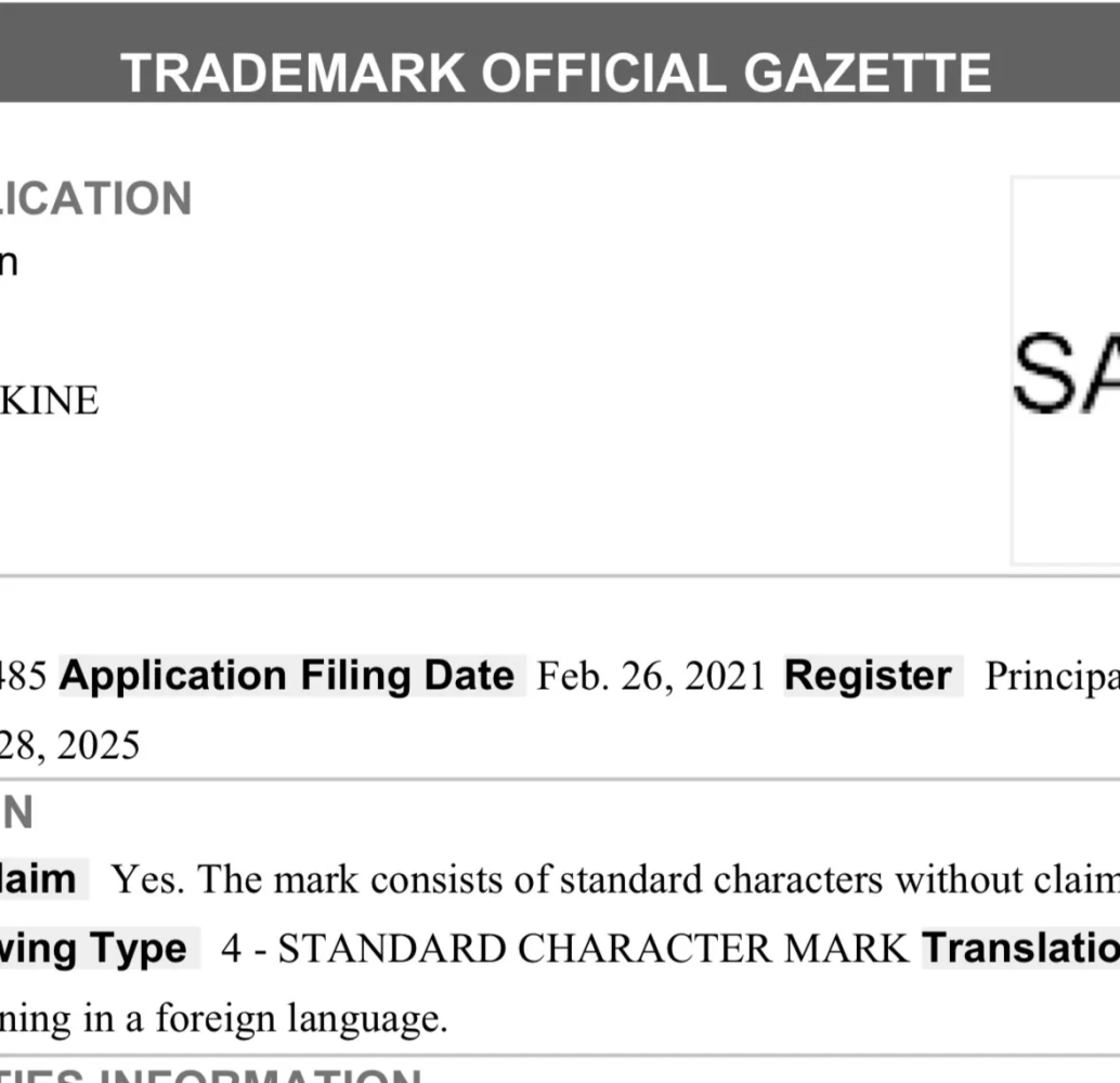 The Trademark Gazette is a 30 day period where people can oppose your trademark.