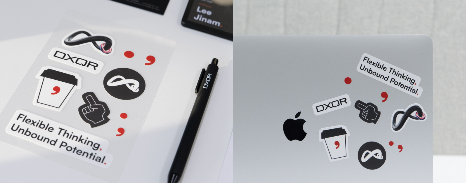 무한한 가능성을 함께 만들어갈 DXQR의 첫 인사, 웰컴키트