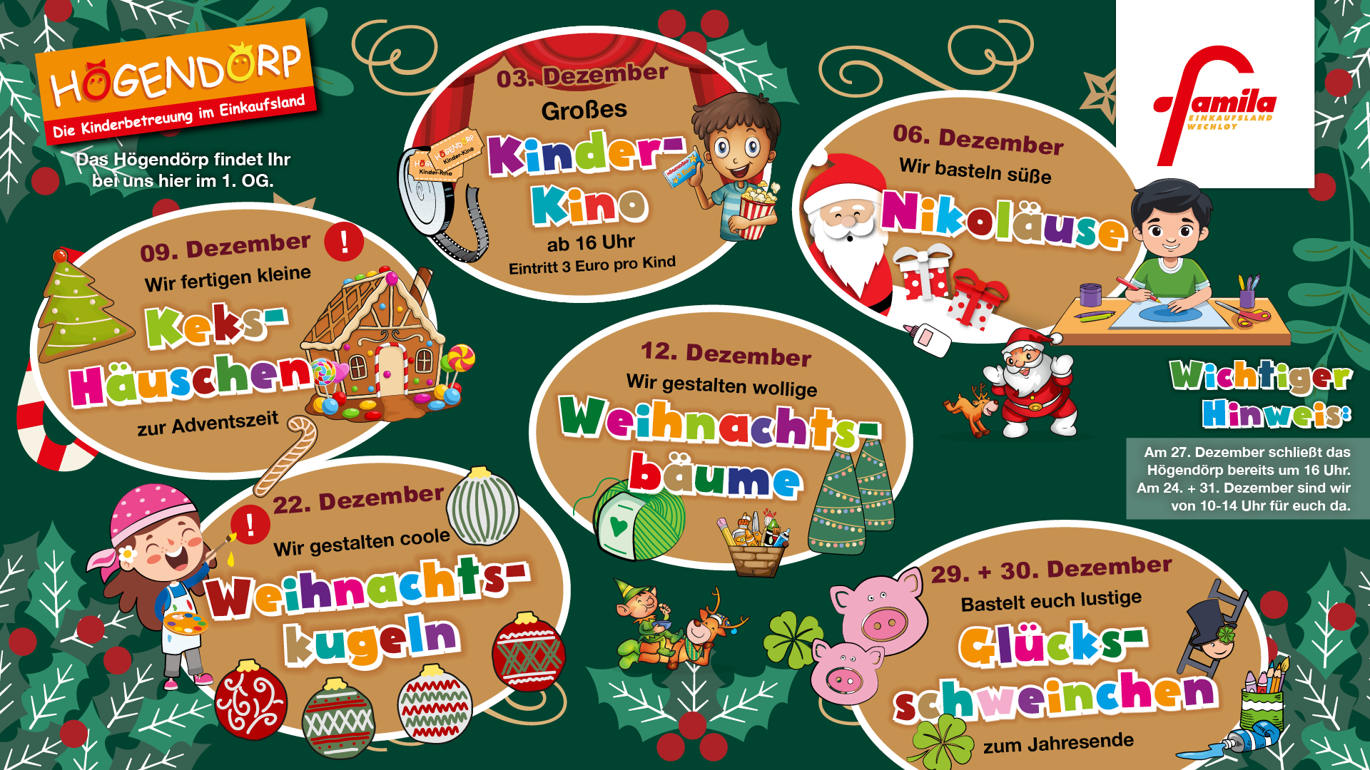 Aktionen im Oktober im Högendörp werden dargestellt.