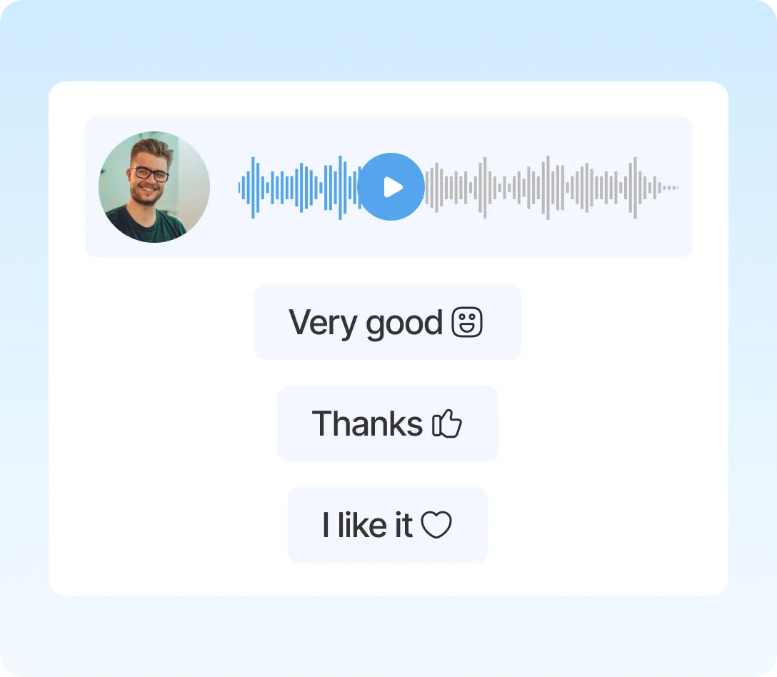 Audio feedback