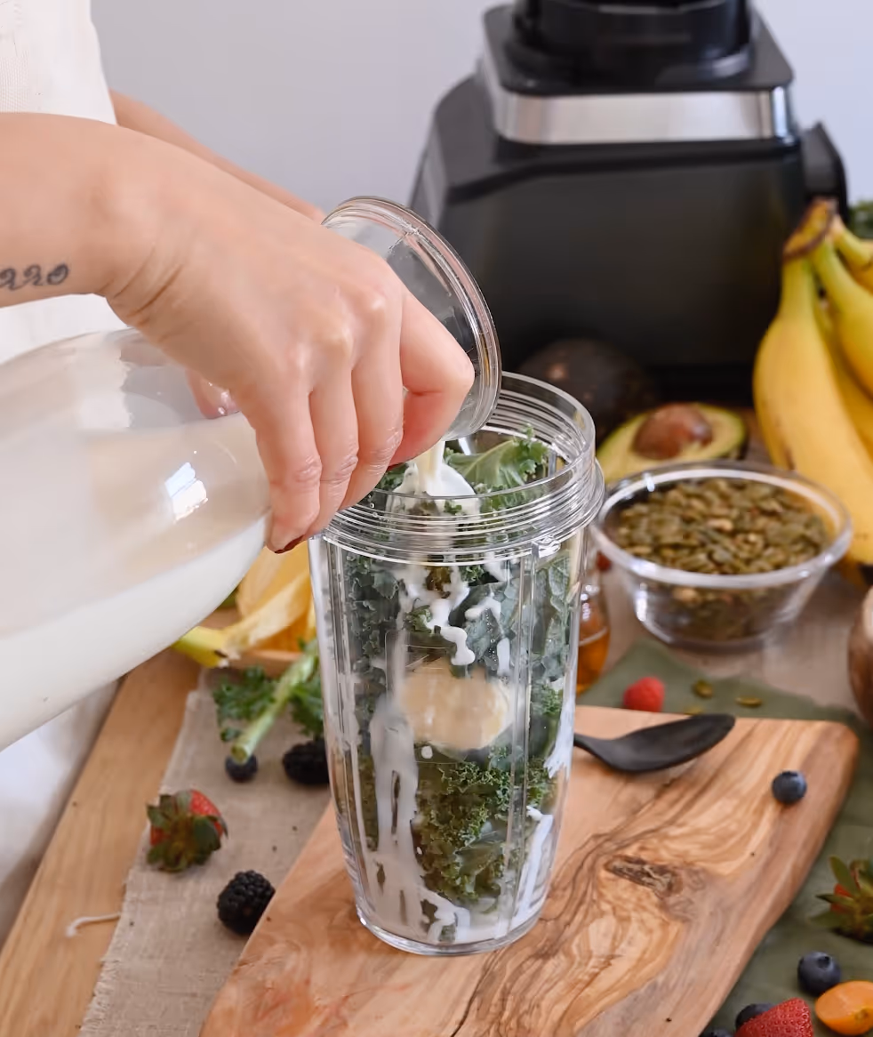 MULSI almond milk green smoothie