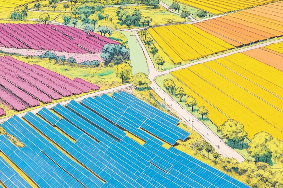 Illustration of CSR news covering climate policy, energy transition and European governance