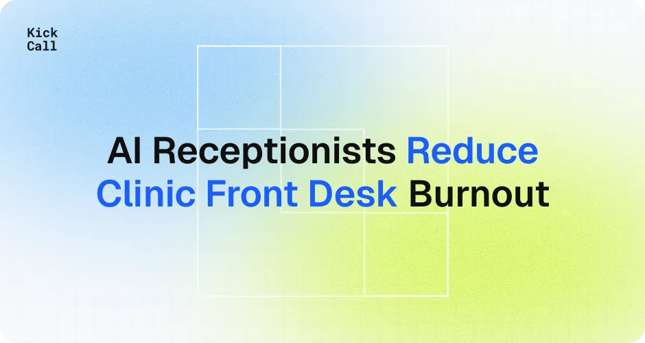 How AI Voice Receptionists Reduce Front Desk Burnout in Clinics?