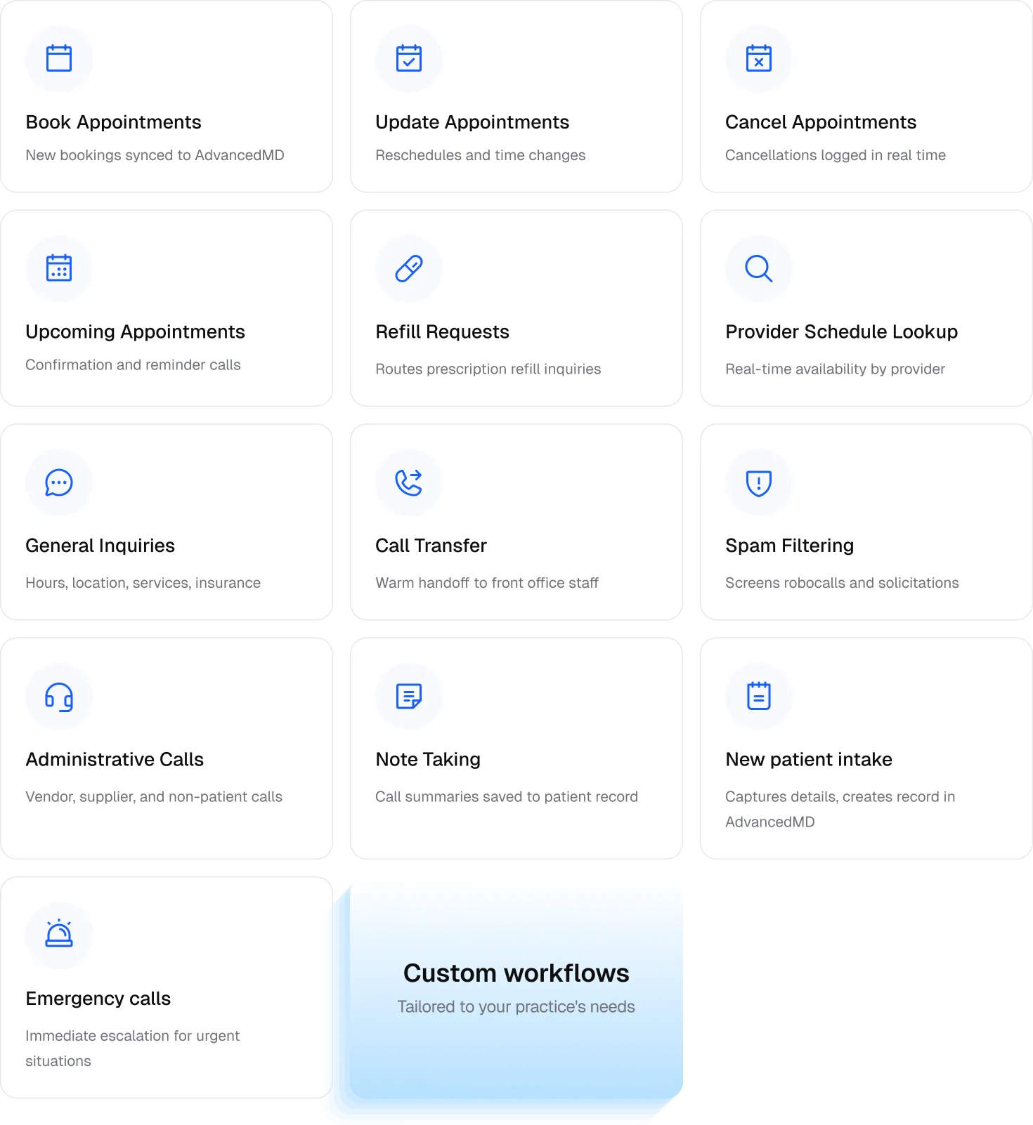 AdvancedMD Workflow