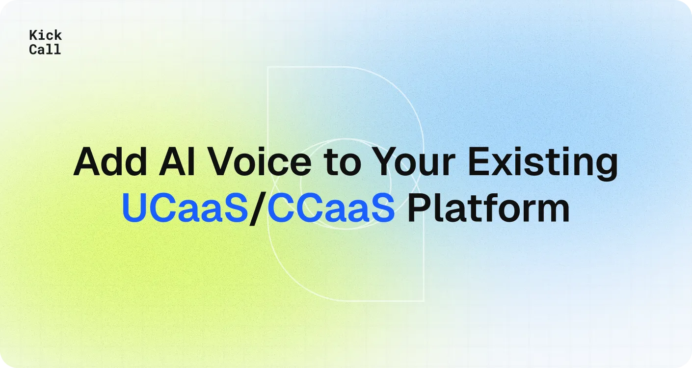 How to Add AI Voice to Your Existing UCaaS/CCaaS Platform Without Migrating