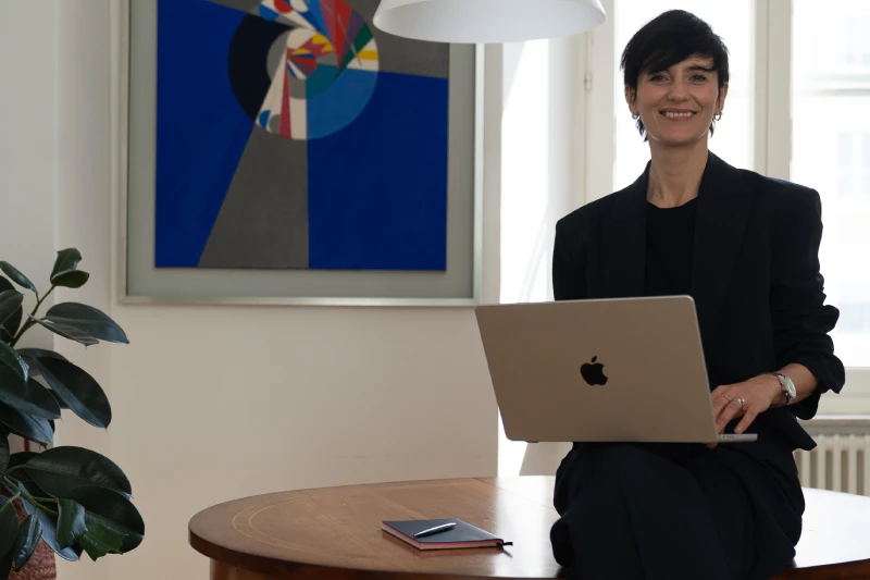 Dott.ssa Antonella Digilio durante una sessione di counseling online