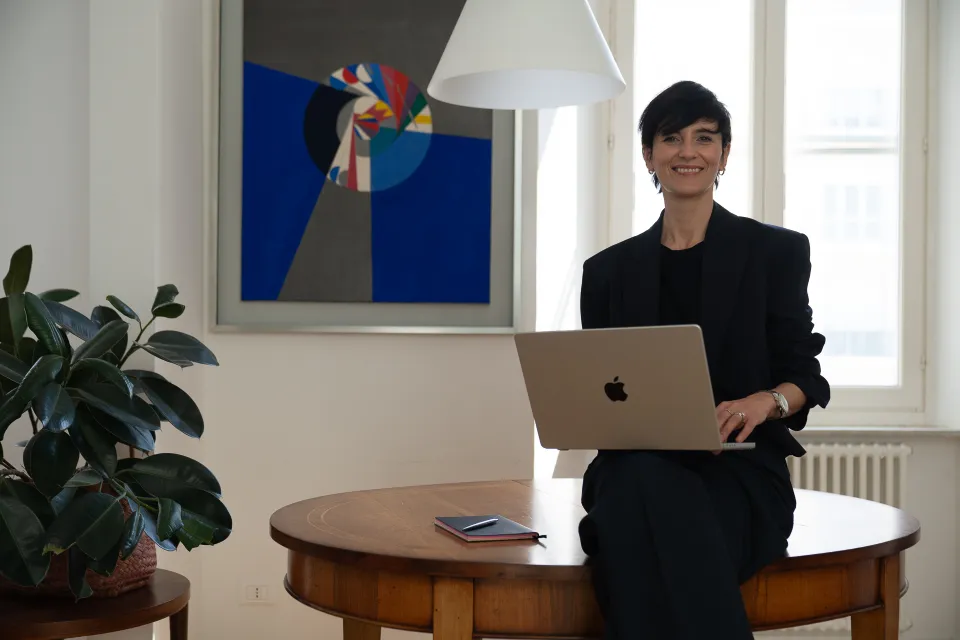 Dott.ssa Antonella Digilio durante una consulenza online sul tema Sport coaching