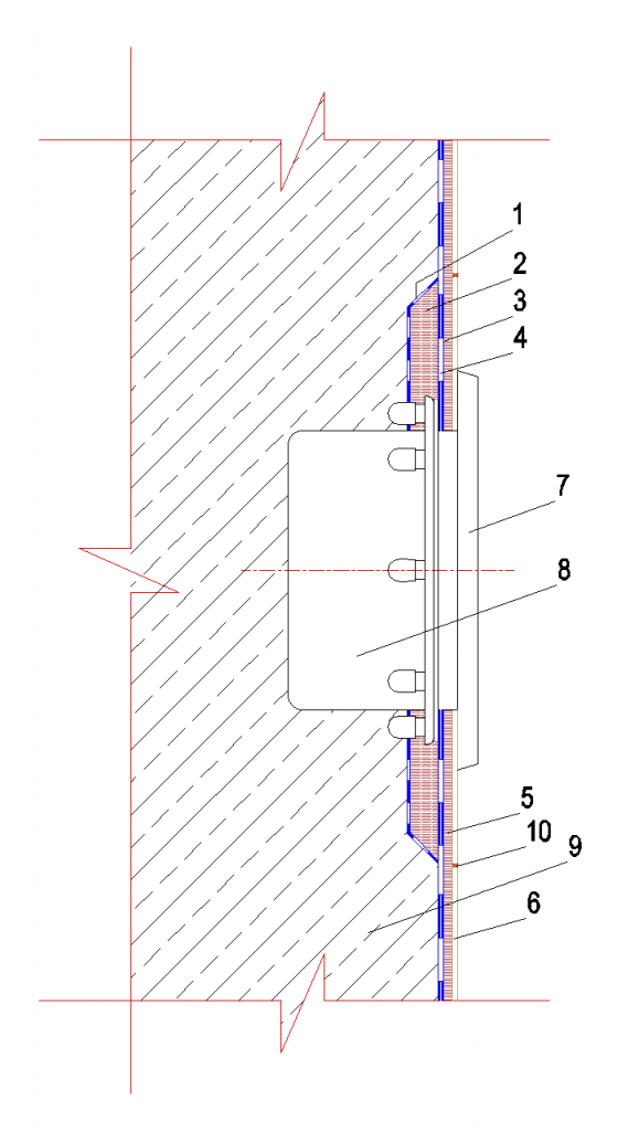 3.70.2 Utěsnění bazénového světla bez příruby