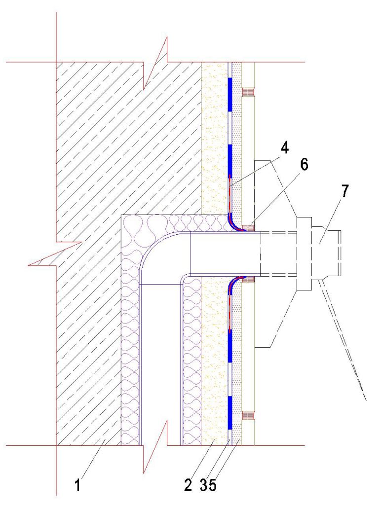3.0.12 Utěsnění prostupu potrubí ve vlhkých prostorách