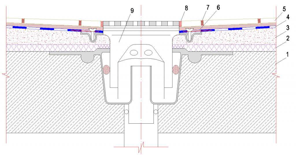 3.0.20 Utěsnění podlahové vpusti AQUAFINem-2K ve vlhkých prostorách